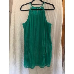 Green textured sundress